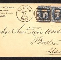 Charles Levi Woodbury envelopes, c1845-1883